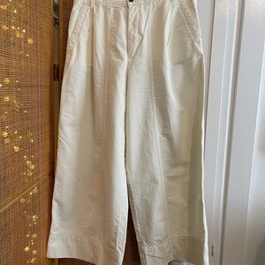 Everlane Cream Organic Cotton Pants Sz 14